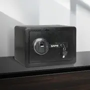Traderight Safe Box Fireproof Security Lock Home Money Waterproof Jewelry Cash Key 8.1L