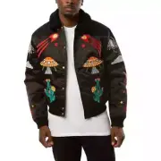 ☄️☁️ Billionaire Boys Club BBC Solstice Black SATIN SHERPA Jacket