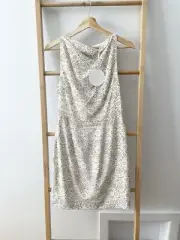Talulah The Great Escape Dress NWT RRP $240 - Size S / 8 - Micro Print Silk Mini