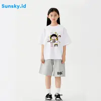 在飛比找蝦皮購物優惠-櫻桃小丸子 Sunsky T恤上衣女童櫻桃襯衫小丸子最新款T