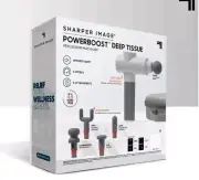 Sharper Image® Powerboost® Deep Tissue Percussion Massager Full Body Massage Gun