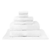 MILDTOUCH 100% Combed Cotton Bath Towels White