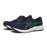 在飛比找PChome24h購物優惠-ASICS 慢跑鞋 GEL CONTEND 8 4E 深藍綠