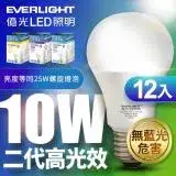 在飛比找遠傳friDay購物精選優惠-億光 二代高光效LED球泡燈10W取代25W螺旋燈泡-12入