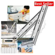 Stainless Steel Soft Close Drawer Slides - Full Extension, 24 Inch, 100 lb Load