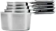 Oxo 4 Piece Stainless Steel Measuring Cup Set 5.0x3.0x8.7 inches Silver