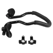 Aluminium Alloy Bicycle Alloy Triathlon Aero Rest Handle Bar Handlebar Clip on Tri Bars Bicycle Comp black