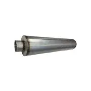 Redback Universal Truck Muffler - 10" Round 44" Long 5" ID 409 Stainless Steel