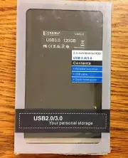 Kesu External Hard Drive 120GB Portable Disk Storage 2.5" USB 3.0/2.0