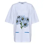 [MSGM] Floral Embroidery Tee
