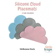 Silicone Cloud Baby Toddler Placemat Place Table Mat Mess Free Feeding FREE POST