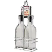 Kitchenworks Glass 150ml Oil & Vinegar Set Kitchen Condiment Container Dispenser