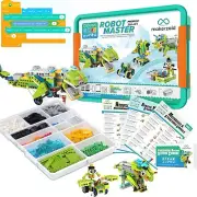 Coding Robot Kit for Kids Ages 6+, 200+ in 1 APP Control Dinosaur Robot Toy, Edu