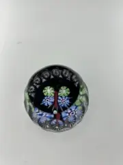 2025 Deacons Glass Miniature Butterfly Papereeight Millefiori Star Cut Base