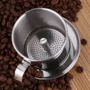 New Stainless Steel Cup Vietnamese Coffee Drip Filter Maker Phin Infuser Sliver
