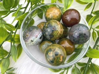 Ocean Jasper Sphere - Natural Ocean Jasper Crystal Ball - 1" Ocean Jasper