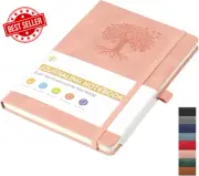 A5 Lined Journal Notebook Pink – Hardcover Diary w/ Elastic for Writing & Work