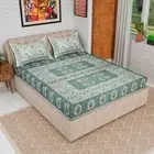 244 Thread Count Handmade Cotton Double Floral Flat Bedsheet For Bedroom