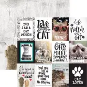 The Cats Meow - Love My Cat Scrapbook Paper by Reminisce - 5 Sheets