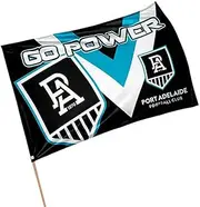 Adelaide Port Power AFL Game Day Pole Flag Banner Includes Pole