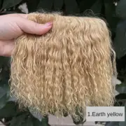 Lovable Wool Lamb Wig Hairs for Girls Mongolia Farm Fur Mohair Dolls Wigs Hairs