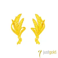 在飛比找momo購物網優惠-【Just Gold 鎮金店】希望 黃金耳環