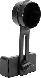 Telescope Phone Adapter Lightweight Connection Clamp/Holder, High-Definition Mirroring for All Smartphone, Easy to Install Microscope Accessories for Photography (Black)