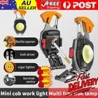 With Lighter Keychain Lamp Screwdriver Flashlight Keychain Light Outdoor AT