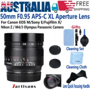 7artisans 50mm F0.95 Lens For Canon EOS EF Sony E Fujifilm X Nikon M4/3 Olympus