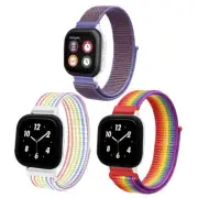 2 Pack kids Bands for Gizmo Watch Band Replacement, Rainbow/Neon/Purple