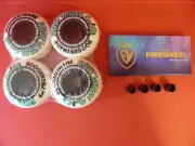 Snot Wheel Co Boogerthane Skateboard Wheels 54mm 101A + Firewheel ABEC 11's