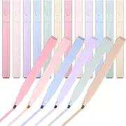 Lianjia 12pcs Highlighters Aesthetic Pastel Cute Mild Highlighter Soft Chisel Tip Marker Pen with Assorted Colors, No Bleed Dry Fast Easy to Hold for Journal Bible Planner Notes School Office Supplies