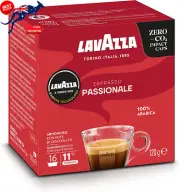 Lavazza A Modo Mio Espresso Passionale 16 Pods 100% Arabica Dark Roast