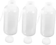 Ciieeo 3pcs Plastic Eye Lash Cleaning Bottles 500ml Narrow Tip Wash Bottles for Lashes for Extensions