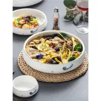 在飛比找ETMall東森購物網優惠-酸菜水煮魚大盆碗網紅大號中式餐具創意陶瓷家用大碗沙拉菜盤深盤