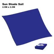 2.5M x 2.5M Blue Sun Shade Net Sail Awning Shadecloth Outdoor Canopy Square