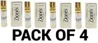 Dove Soap unisex perfume body oil 0.27 OZ pack of 4 Original Fresh DOVES SCENT