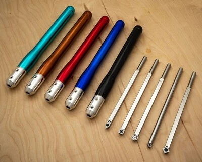 Simple Woodurning Tools 5 Tool Set Mid Size Carbide Wood Lathe Turning USA Made