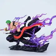 Zoro Figures, Drifting Zoro Double-Headed Sculpture Action Figure Statue 17cm/6.9inch PVC Character Figurine Cosplay Model Collectible Anime Gift