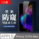 【iPhone 13 PRO MAX】黑框防窺 鋼化膜 13 PRO MAX 保護貼 玻璃貼 手機保護貼膜-2入組