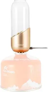 Fire-Maple Orange Camping Gas Lantern | Glass, Steel & Aluminum | Propane or Isobutane Fuel | Beautiful Lighting and Camping Lantern; NO Mantles Needed | Camping Gear | Emergency Essential