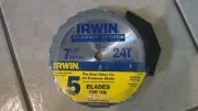 Irwin Classic Series Saw Blades 7 1/4" - 24T- Framing/Ripping-5 Blades (B 26)