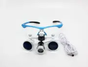 Dental Surgical Binocular Loupes 3.5X420mm Optical Glass+LED HeadLight Blue AU
