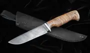 Knife Barracuda-3 Damascus steel Zebrawood handle (NEW)