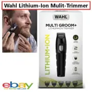 Wahl Lithium Beard Trimmer Men's Lithium-Ion Cordless Rechargeable Moustache Hea