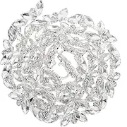 Rhinestone Chain Trim for DIY Crafts Crystal Applique for Costumes Clothing Accessories Easy Sew Rhinestone Design for Decorations
