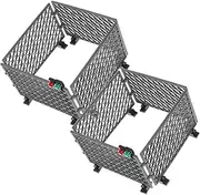 BCOATH 2 Sets Themed Fence Creative Playthings for Imaginative Scenes Decorative Accessories for Childrens Model Building