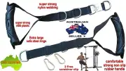 Austodex Tricep Bicep Rope Cable Attachment Bar Dip Resistance Band Exercise Gym
