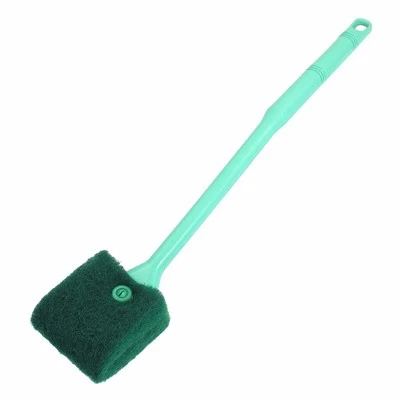 New Double Sided Sponge Cleaning Brush Cleaner Algae Scrubber, Green