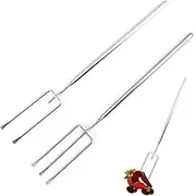 XPEX Set of 2 chocolate forks, fondue forks, praline cutlery, stainless steel chocolate praline cutlery, DIY chocolates cutlery for handmade chocolates, sweets, chocolates, truffles